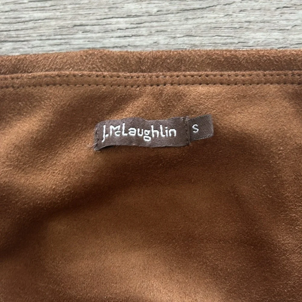 J. McLaughlin size small brown velour velvet style leggings